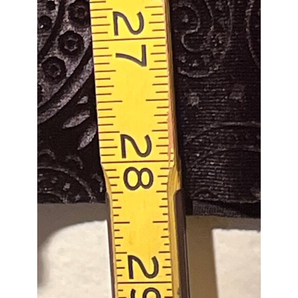 NWOT Pretty Attitude XL Black Velvet Burn Out Paisley Flare Witchy Gothic - Picture 12 of 14